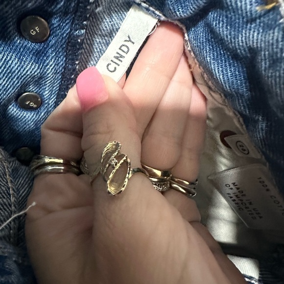 GRLFRND Cindy High Rise Distressed Denim Shorts size 26 - Picture 5 of 5